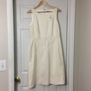J. Crew Ivory silk dress